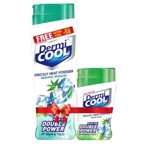 DermiCool soothing Lavender Talcum Powder +Aloe Fresh Powder Free